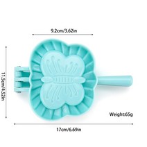 만두기계 만두제조기 만두빚는기계 성형기 설날 떡국 3모양 DIY 플라스틱 만두 금형 과자 도구 반죽 프레, 01 L butterfly