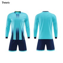 겨울축구복 축구긴바지 Jeyseys-긴 소매 오렌지 축구 유니폼 세트 남성용 팀 셔츠 맞춤