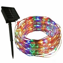태양광정원등 태양광 LED 100구 10m 야외 정원 줄 조명등 인테리어등, 혼합색