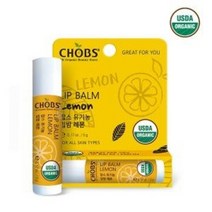 CHOBS 유기농 립케어 립밤, 레몬