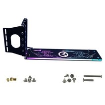 책상led스탠드 시력보호스탠드 공부용스탠드 수직 GPU 브래킷 PCI 슬롯 그래픽 카드 설치 홀더 led가있는 용 킥 스탠드/베이스 ATXcase 섀시, 01 5