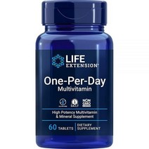 Life Extension 원퍼데이 멀티비타민 60정 논GMO