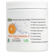GMO Free Vitamins 비타민C 아스코르빈산 분말 울트라 파인 파우더 227g