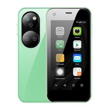 SERVO 12S Max Android 소형 스마트폰 1GB RAM 8GB ROM 2.5인치 화면 1000mAh Face ID Google Play 미니, 16gb Tf 카드 추가 그린