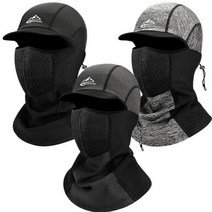 PGM1*^몰히트발열 마스크 캡바라클라바 5in1 전면 바라클 바이크클 자전거클 오토바이클 겨울클 모자^*1췤pgm, *^^옵션*^히트 마스크CAP바라클라바 블랙