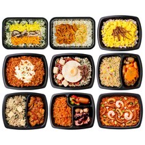 미스터네이처 저당 식단 2주식단 단기관리 곤약밥 잡곡밥 나물밥 두부면 다이어트 도시락 9종 9팩 1916g (냉동), 저당 두부면 4종 8팩