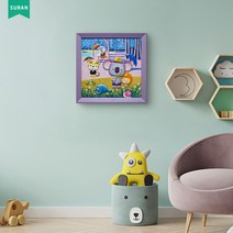 수란 3D 부조 DIY 명화 세트, 34x34cm+선물함+안료+화필x3, 봄