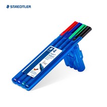 스테들러 트리플러스 삼각 볼펜 437F 437M 4색세트, 뷰티덕스 F 세트
