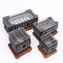 가정용 개인화로 소형 직화구이 미니 캠핑화로, 특대호 직사각형 오븐