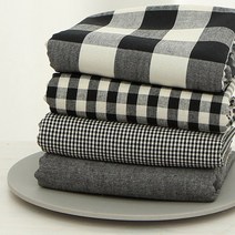 원단킹 면 20수 선염 체크 블랙시리즈 4종 (8205052), 8mm체크