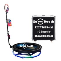 포토박스 포토부스 미니스튜디오 GO360BOOTH 360 포토 부스 X2 27 인치 자동 회전 파티 비행 케이, 01 68cm Flight Case_03 UK Plug