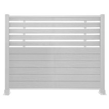 원목 울타리 펜스 목재 나무 방부목 단독 전원 주택 마당 정원 주차장 휀스 대문, 화이트 3D 우드 2세대 콤비네이션