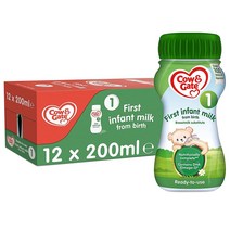 Cow N Gate 1 First Infant Baby Milk 카우앤게이트 1세 베이비 밀크 액상 분유 200ml 12개