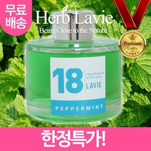 라비에 허브타임 차량용 자동차방향제 페퍼민트, 블루베리