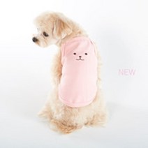 실내복 외출복 강아지 티셔츠 보라색 옷 강아지목티, M