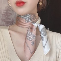 홀려쓰 쁘띠 스퀘어 실크 스카프