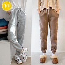 (1+1) 로우 기모 조거 팬츠 7color 기모빵빵 밴딩팬츠 빅사이즈 여성의류 트레이닝 츄리닝