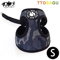 지엠펫 또사구 밀리터리 하네스 블랙 (S)