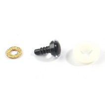 DIY 공예용품 장식품 폼폼 리본 20 세트 플라스틱 지우기 사다리꼴 안전 장난감 눈 반짝이 인형 공예 테디, [01] S 9mm Dia, 02 Gold_01 S 9mm Dia.