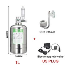 자작 화학 이탄 이산화탄소 발생기 고압 수족관 CO2 시스템 키트 스테인레스 스틸 실린더 생성기 식물 물고기 반응기, [04] 1L full set US, 04 1L full set US