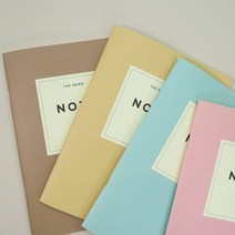 더메모 유선노트(초등노트 신학기노트 필기노트 라인노트), 크림옐로우