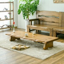 가연 꽈베기통원목좌탁 테이블 기능성 통원목 좌탁 거실 탁자 좌식 멀티 테이블 제작, 황토색 꽈베기 1500