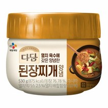 CJ 장 다담 된장찌개 양념 된장찌개 집된장 홈쿡 530g 1세트, 11세트