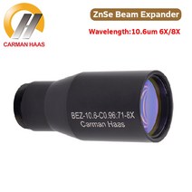 Carmanhaas CO2 레이저 빔 확장기 마킹 옵티컬 기계 검류계 시스템용 6X 8X ZnSe 10600nm, 1.6X