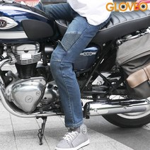 GLOVEO 오토바이 청바지 카고바지 워싱진 라이딩진 바이크진 슬림핏, 05_워싱 바이크진(블루), XL(34), 블루
