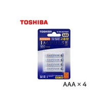 도시바 충전지 임펄스 AAA 950mAh 4B 충전용 건전지, 도시바 충전지 임펄스 AAA 950mA