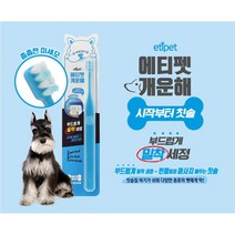 바른생각 구석구석 잘 닦기는 촘촘한 애견칫솔 강아지용품 버박