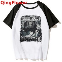 인테리어시트 웨인스코팅시트지 포인트시트지 일본 애니메이션 데스 노트 티셔츠 남성 카와이 만화 블리치 이치고 그래픽 미사 여름 탑스 유니섹스 티