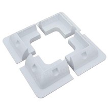 태양열 태양광 태양 전지 패널 브래킷 RV 요트 밴 플라스틱 장착 태양광 플랫 마운트 펀칭 없음, 5개세트(화이트)