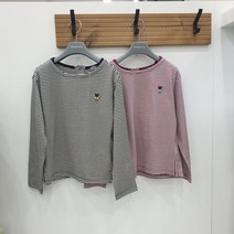 레노마 키즈 여아 스트라이프 티 R2332T175