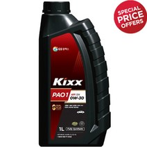 [GS칼텍스] 킥스파오 원 KIXX PAO1 엔진오일/차량용/전체엔진/0W30, 4개, 0w30, 1000ml