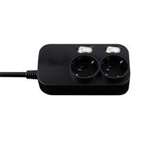 대성 플러스탭 블랙 개별스위치 2구 멀티탭 16A 250V, 블랙 개별형 2구_4m