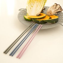 심플띵즈 튼튼 플래티늄 실리콘 젓가락, 실리콘젓가락 그레이