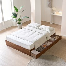 공간사이 비올라 3단 수납침대 슈퍼싱글 퀸, 멀바우, 07_수납침대+독립매트Q GS1288