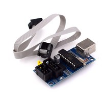 USBTiny-USBtinyISP AVR ISP 프로그래머 부트로더 아두이노 Meag2560 UNO R3 용 6 핀 프로그래밍 케이블 포함 1 세트