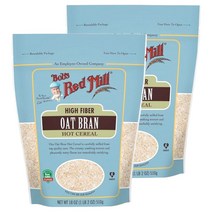 밥스레드밀 하이 파이버 오트 브랜 핫 시리얼, 510g, 2개