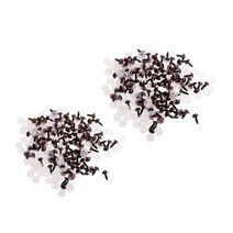 Zeyuan 곰 인형 DIY 공예 8mm 10mm에 대한 200 플라스틱 안전 눈, 다중, 갈색