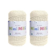 미니밀리 뜨개실 150g, 703 아이보리, 2개