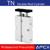 에어 공압 실린더Airtac 유형 TN 10 40 듀얼로드 더블 액션 TN10x200 TN16x30 TN20x80 공압 실린더 더블, 17 Stroke 125mm_01 Bore 10