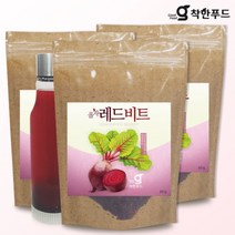 착한푸드 레드비트차 60g x 3개 + 차물병, 1set