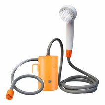 휴대용 야외 USB 충전식 배터리 구동 샤워 시스템 IPX7 방수 캠핑 펌프 20L 워터 백 4400mAh, [02] 4400mAh Shower Pump, 02 4400mAh Shower Pump