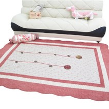 퀼트워싱 거실 면 물세탁 카페트 매트 러그 스프레드