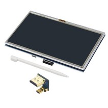 5인치 LCD 터치 스크린 모듈 라즈베리 파이 4B/3B 800X480 HD 조정 가능한 백라이트 디스플레이 노트북, 02 for Pi 4B