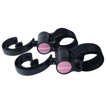 대형견 소형견 고양이 접이식2 개대 아기 유모차 후크 기저귀 가방 걸이 어린이 회전, 핑크 2pc