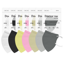 [50매] KF94 닥터피앤케이 새부리형 컬러 마스크 대형 보건용 비말차단 국산 2D, KF94 닥터피앤케이 대형 실버 50매