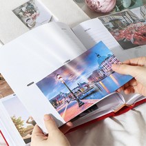 여행 기차표 사진정리용 빈티지 포토앨범, 리브리움 사진앨범 화이트